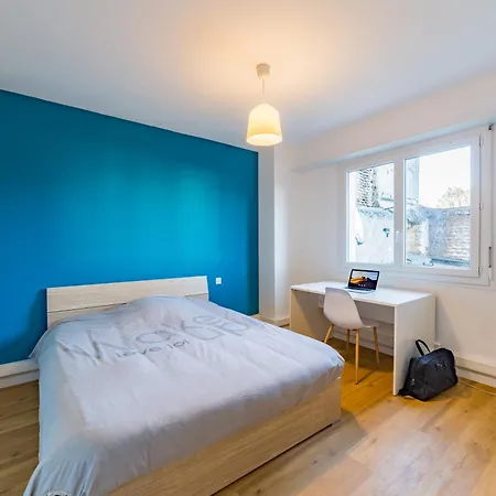 Apartment 3 Chambres, T4 100m2, Free Parking Prive, Lumineux & Spacieux Pau